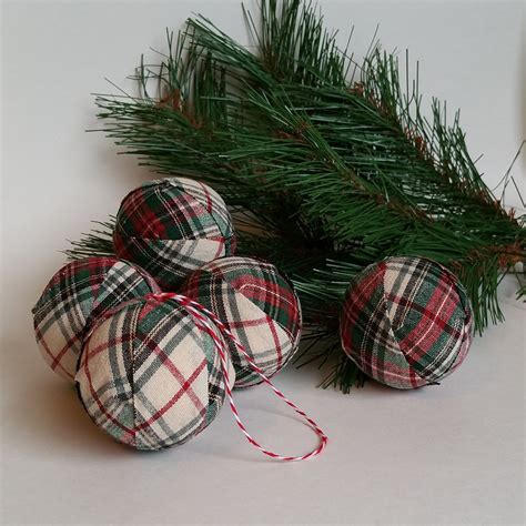 fabric wrapped ornament balls